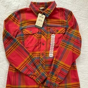 NWT Duluth Trading Plaid Flannel 🧡